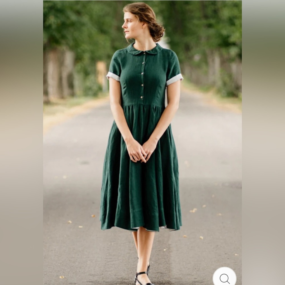 Son de Flor Green Midi Dress